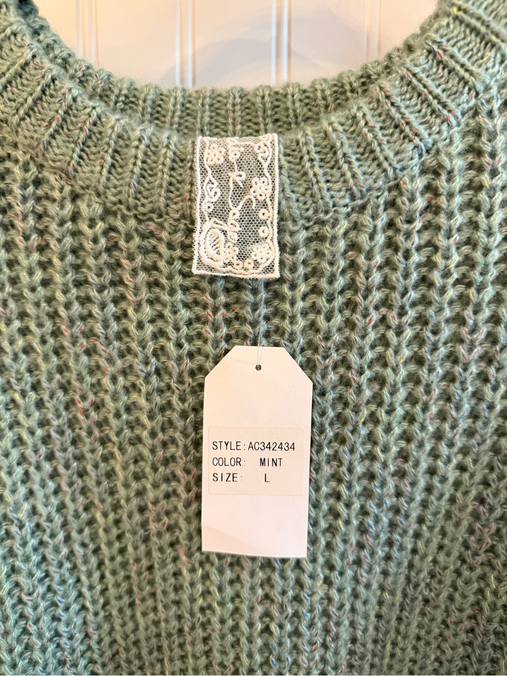 VICI Soft Knit Women's Sweater in Sage Green - Picture 2 of 2